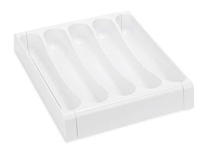 Adjustable Cutlery Tray White