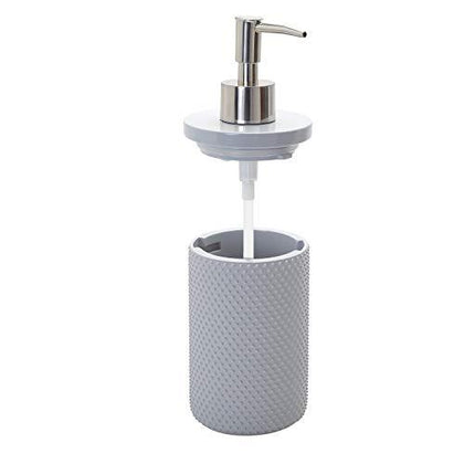 Grey Smart Accessories Arya Dots Lotion or Soap Dispenser