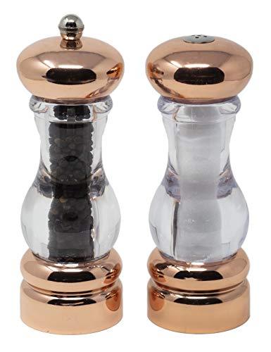 Copper plated-Pepper mill & salt shaker set 7