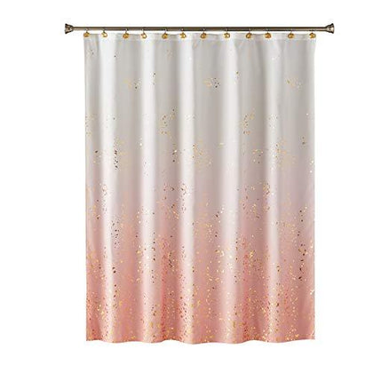 Splatter Fabric Shower Curtain Pink