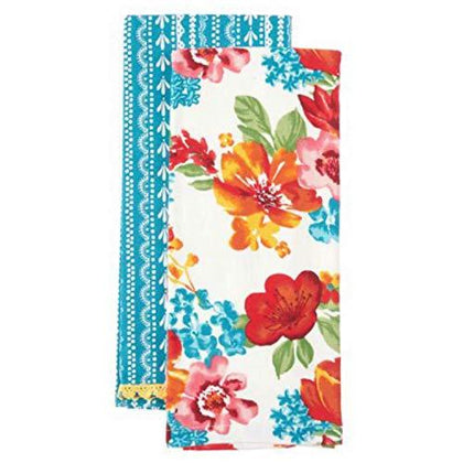 Woman Wildflower Whimsy Kitchen Towels Set of 2