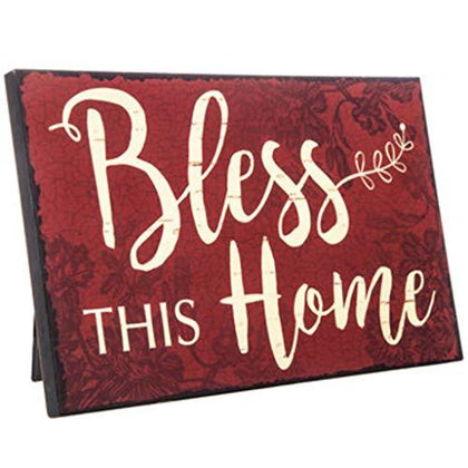 Home Rustic Decor Red Wood Sign